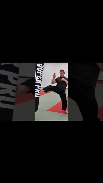 Oblique kick and push kick drill.