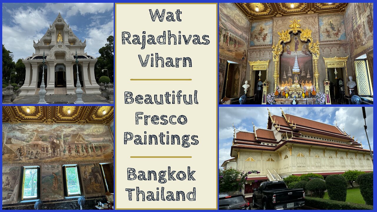 Wat Rajadhiwas Wiharn - The Temple of the Kings - With Italian Frescos - Bangkok Thailand 2024