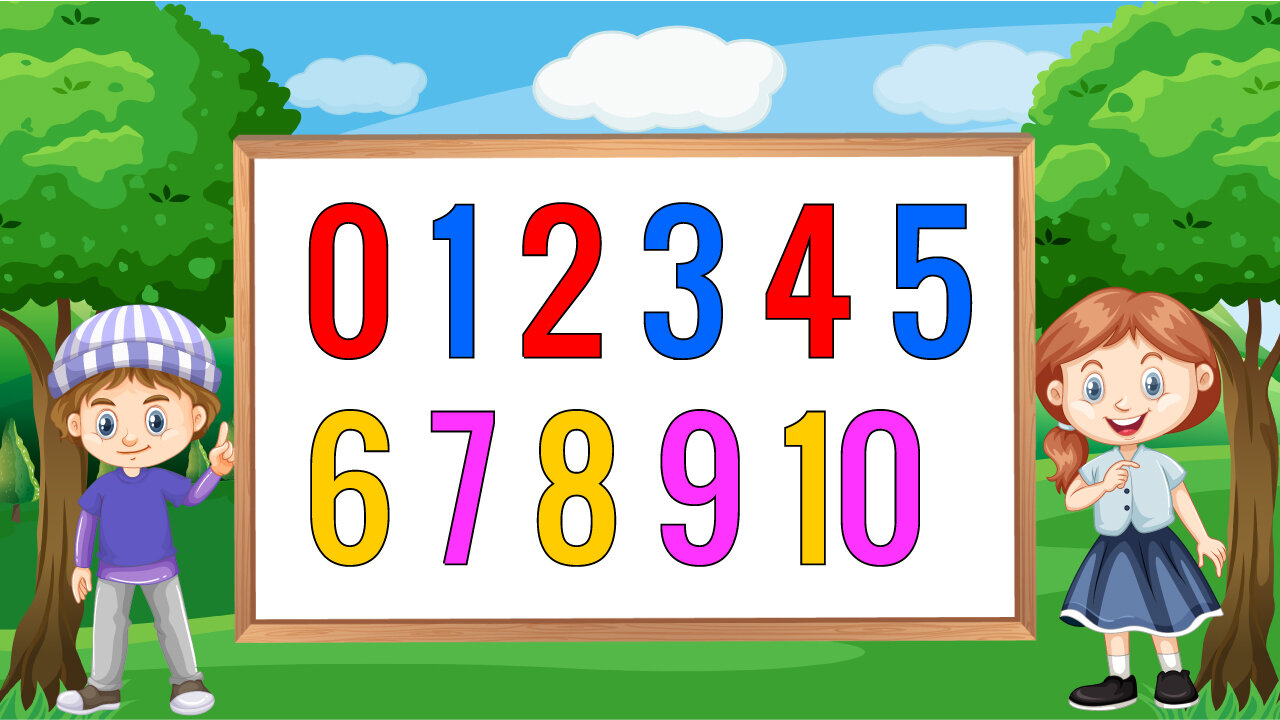 Drawing numbers 1 to 10