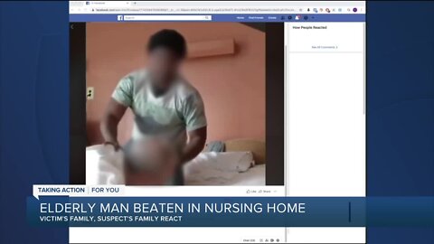 Victim's and suspect's families react to beating of elderly man in nursing home