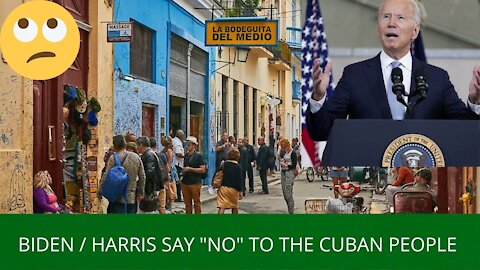 o H BIDEN SAY'S NO TO CUBA, NO LIBERTY