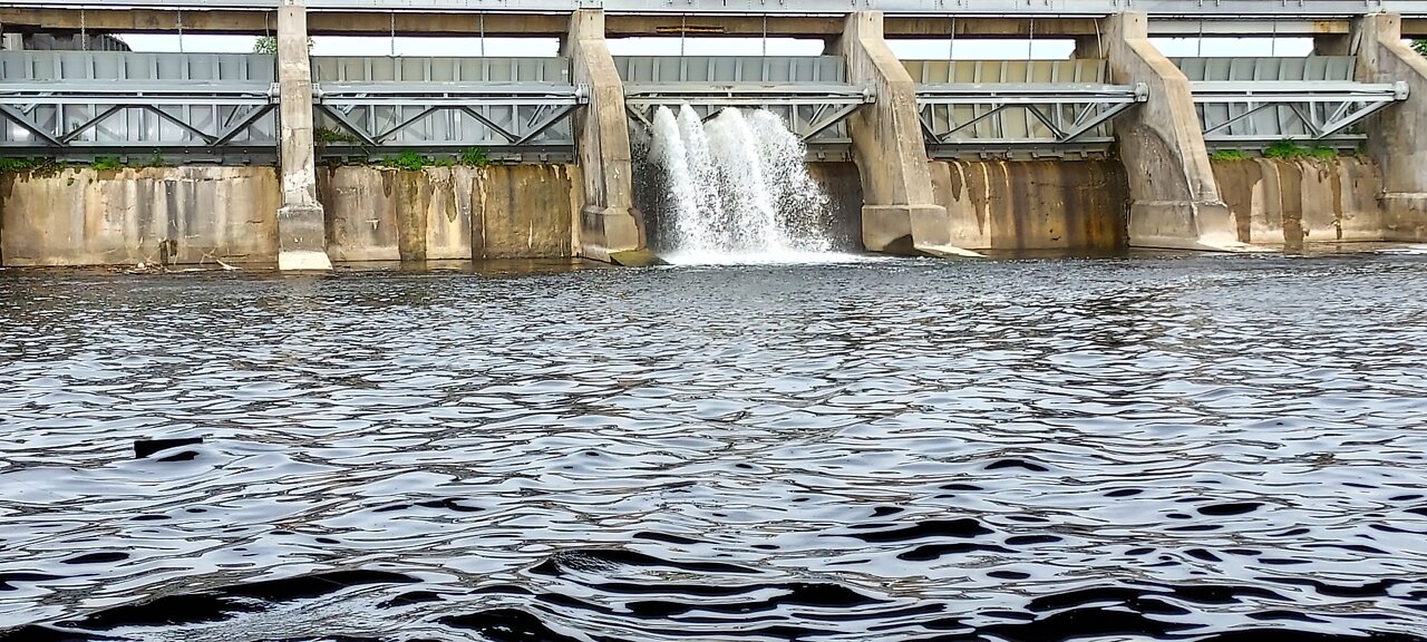 Fishing under bridge