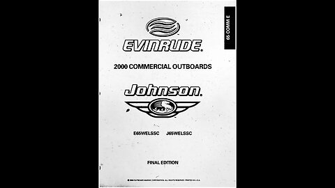 Johnson Evinrude commercial outboard motors, 4 stoke schematic and break downs - 2000 Card-08