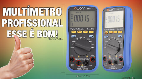 MULTÍMETRO PROFISSIONAL OWON B41T+ REVIEW COMPLETO
