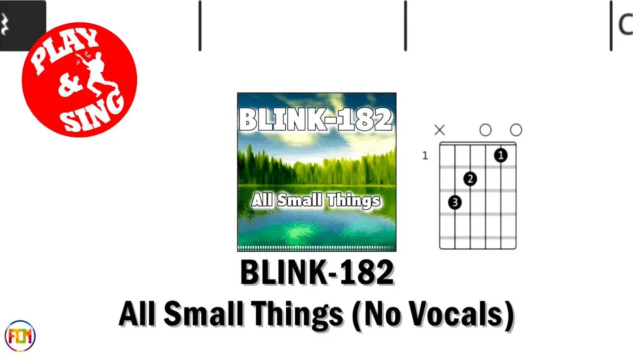 BLINK-182 All Small Things FCN GUITAR CHORDS & LYRICS NO VOCALS