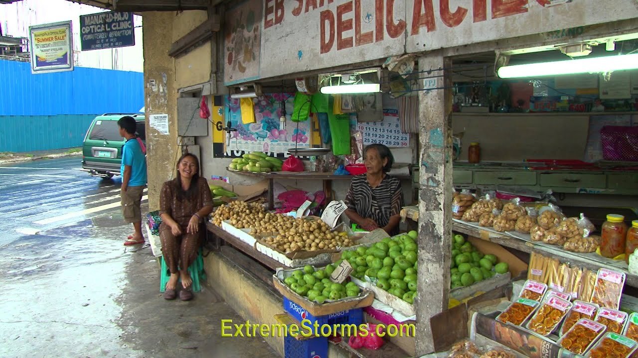 Tacloban Philippines the day before Typhoon Haiyan (Yolanda) hit