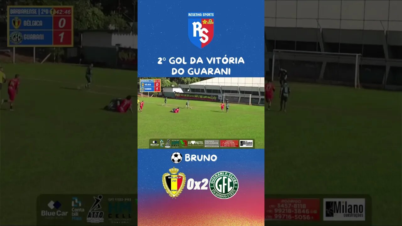 ⚽2º GOL DA VITÓRIA DO GUARANI | BRUNO