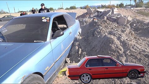 DRIFTING & CRASHING with the boys in BMW's!!!!