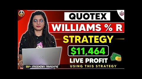 Quotex:: Williams % R Strategy Live Profit 🤑