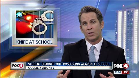 Palmetto Ridge student arrested for bring a knife to school