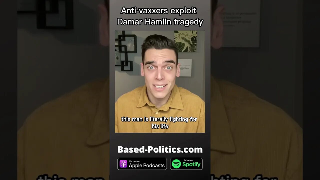 Antivaxxers exploit Damar Hamlin TRAGEDY #shorts