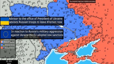 Russian invasion of Ukraine [22 Jul 2022] 'Today'