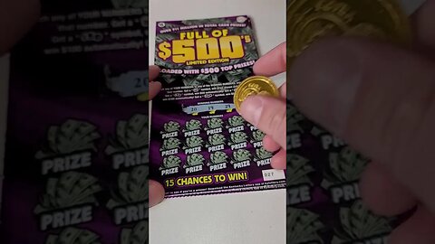 $500 Top Prize Lottery Ticket Test!