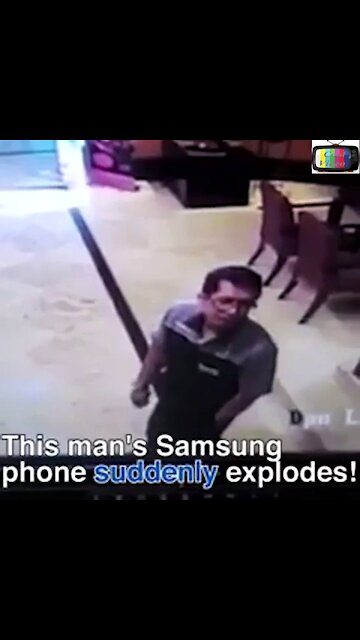This man's Samsung phone suddenly explodes on him!
