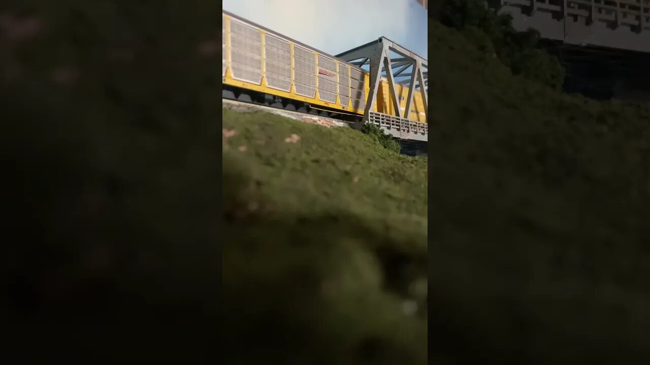 N Scale local auto rack delivery.