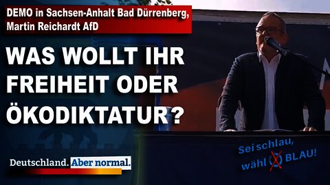 DEMO in Sachsen-Anhalt Bad Dürrenberg, Martin Reichardt AfD