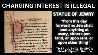 Why do the JEWS hate England? Because the English banished them and INTEREST!