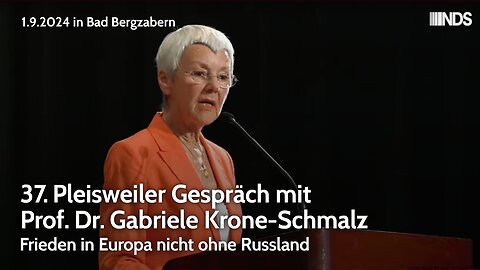 Gabriele Krone-Schmalz - Vortrag Teil 1