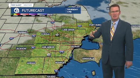 Showers leave this evening