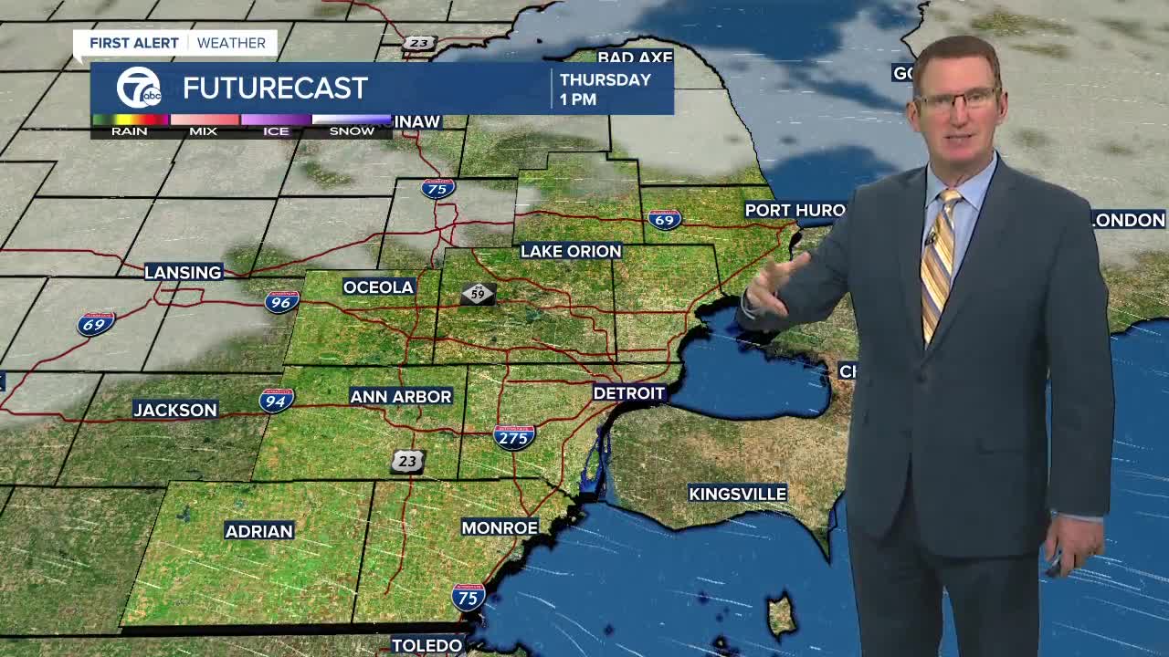 Showers leave this evening
