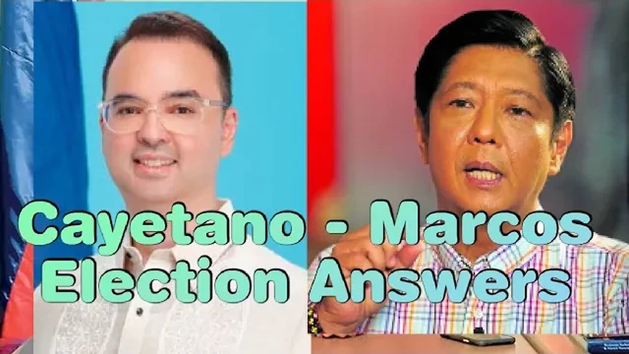 Cayetano - Marcos 》Election Answers