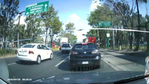Drive from Tlatelolco area to Mercado Sonora. Mexico City. CDXM.