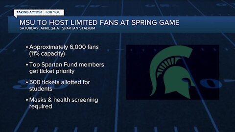 Michigan State to allow limited fans for spring game