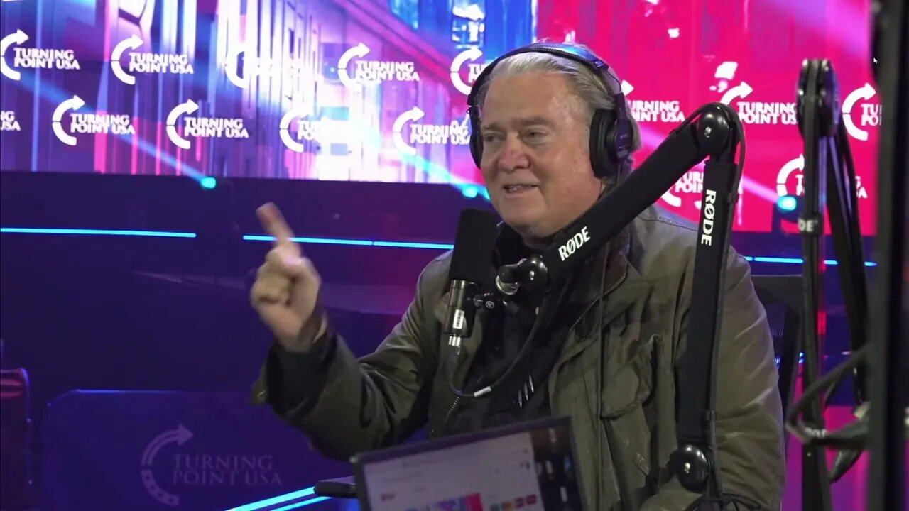 bannon sign off at AMFEST on timcast.