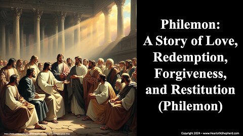 Philemon: A Story of Love, Redemption, Forgiveness, and Restitution (Philemon) - A daily Bible study