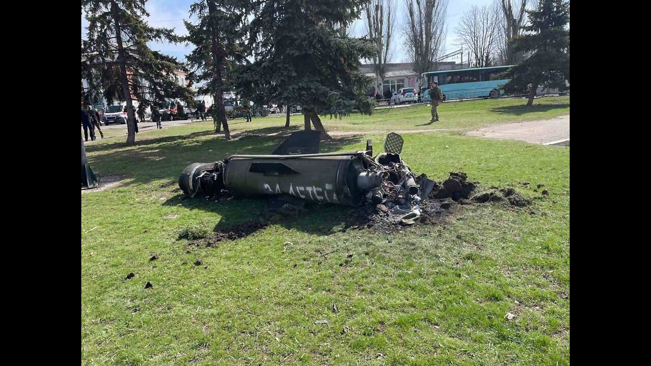 Ukrainian "Dot-U" fell in front of the station in Kramatorsk