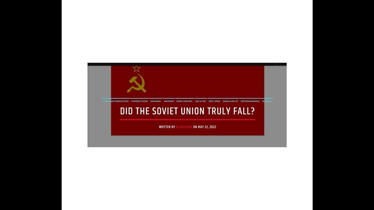 Did The Soviet Union Truly Fall?