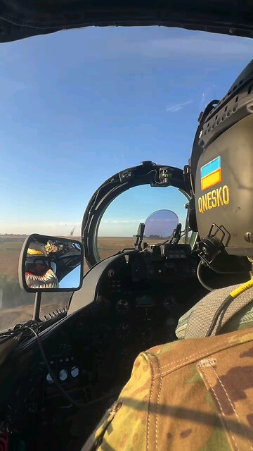 The work of a pair of Mil Mi-24P "Hind" of the 12th Air Brigade of the Ukrainian Separate Army