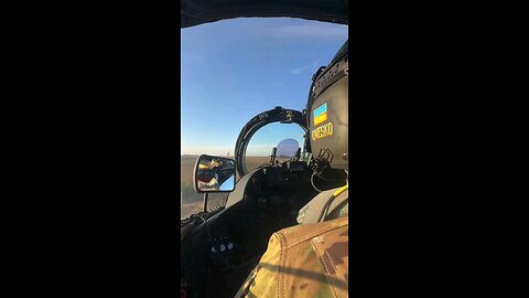 The work of a pair of Mil Mi-24P "Hind" of the 12th Air Brigade of the Ukrainian Separate Army