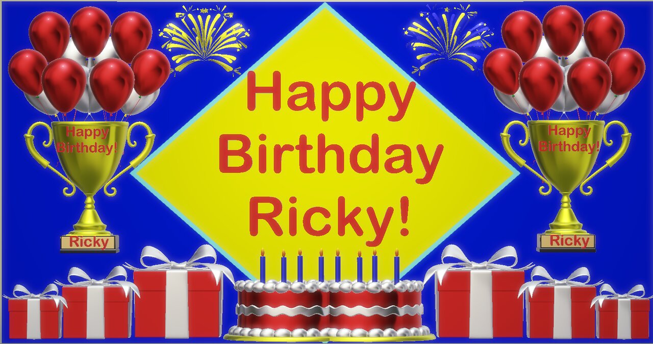 Happy Birthday 3D - Happy Birthday Ricky - Happy Birthday To You - Happy Birthday Song