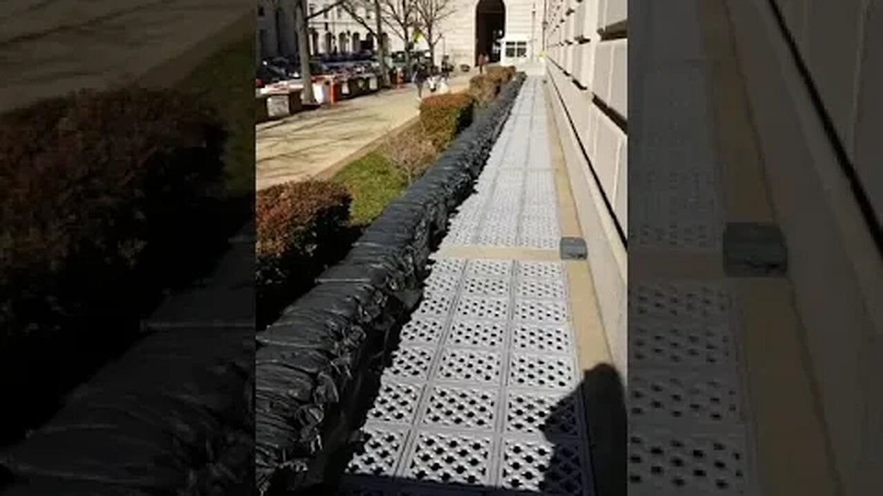 1/16/23 Nancy Drew-Video 2(12:45pm)-IRS Building Empty- New Sandbags All Around