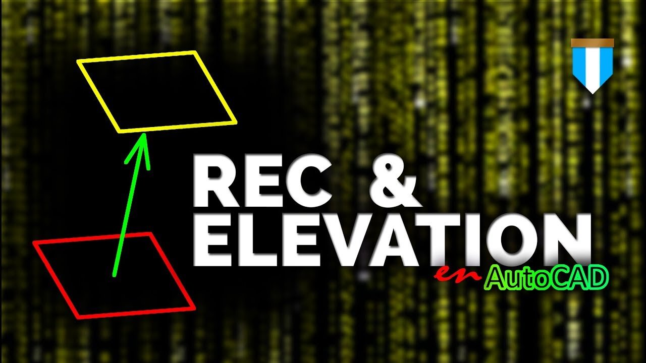 REC & ELEVATION, elevación de un rectángulo en AutoCAD desde su origen