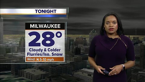 Milwaukee weather Friday: Slight chance for isolated snow showers tonight