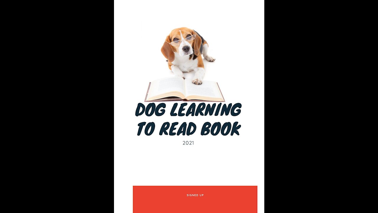 Smart Dog Reading Book 2021