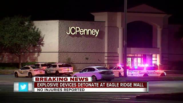 Explosive devices detonate at Eagle Ridge Mall