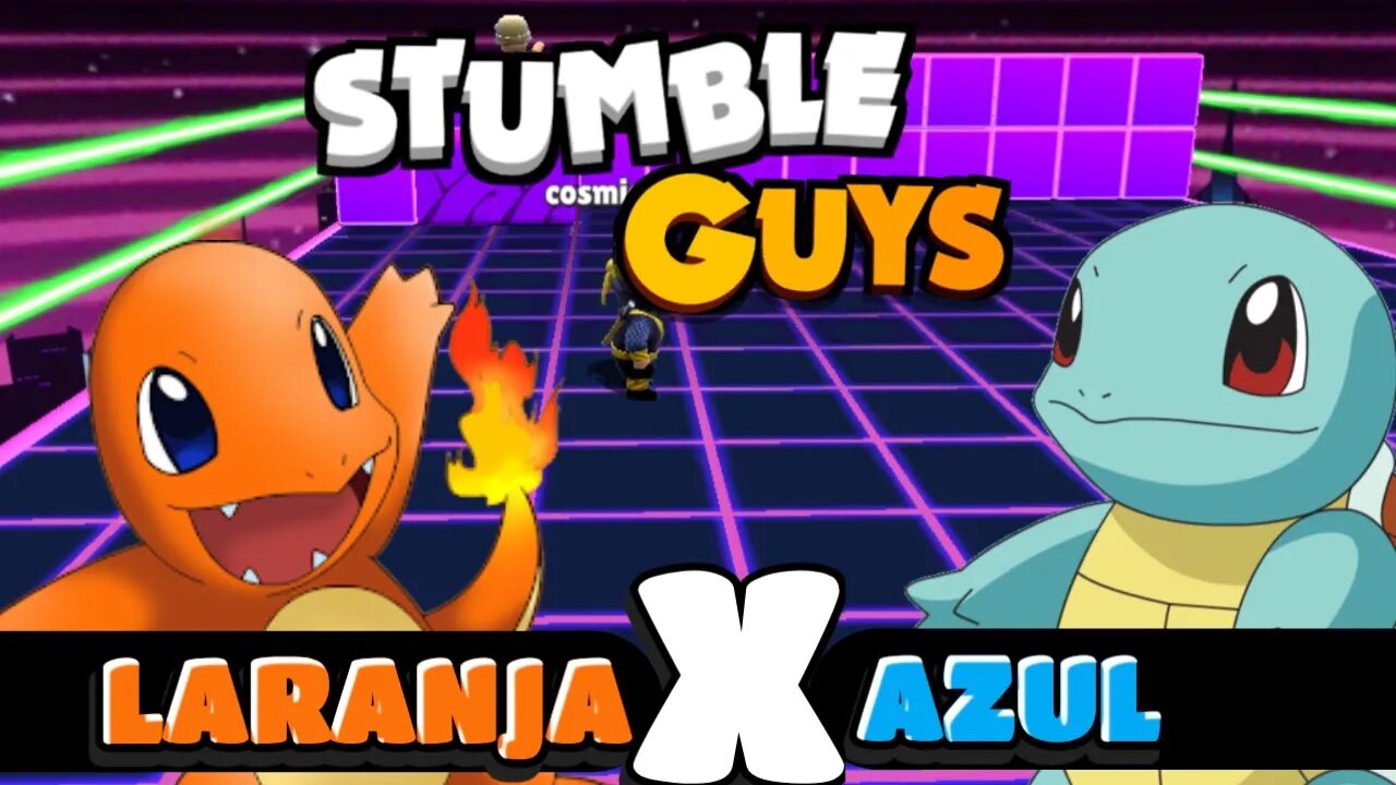 #stumbleguys , CHARMANDER LARANJA X AZUL SQUIRTLE