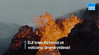 DJI sends one its drone to a volcano