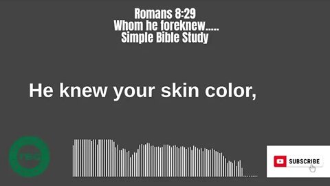 Romans 8:29: Whom He foreknew | Simple Bible Study #shorts