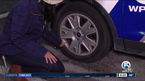 Lower temperatures mean lower tire pressure