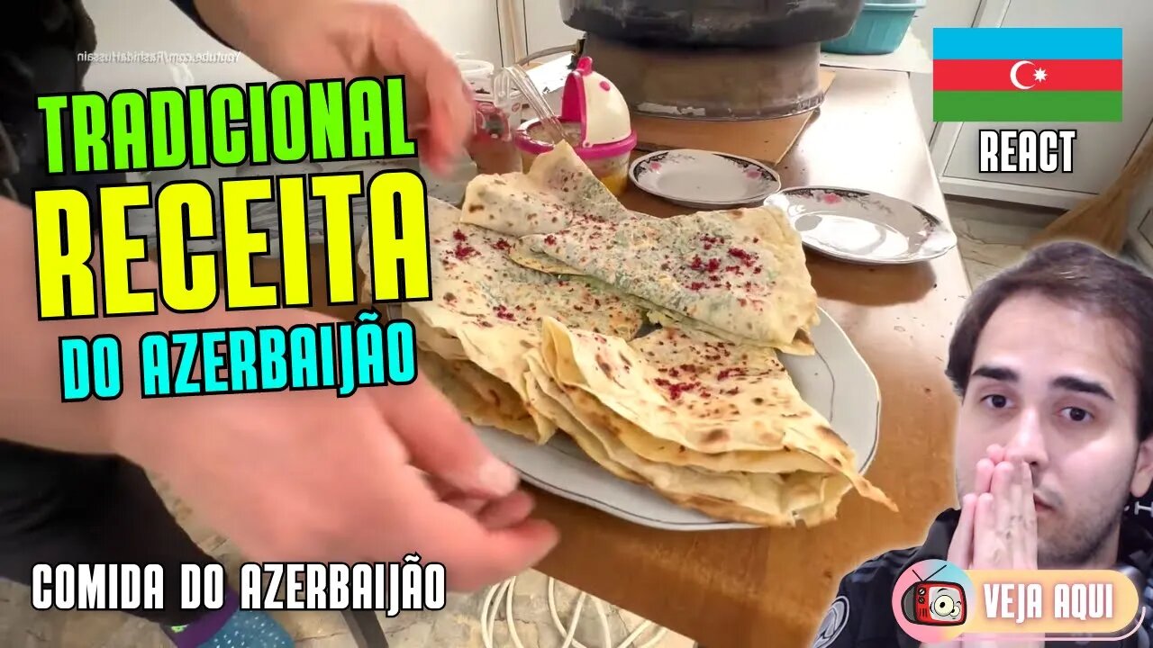 O RELAXANTE PREPARO da RECEITA de QUTAB! Reagindo a COMIDAS DE RUA do AZERBAIJÃO | Veja Aqui Reacts