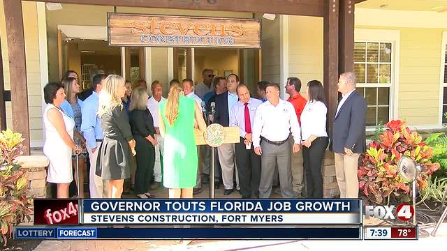 Governor touts Florida job growth