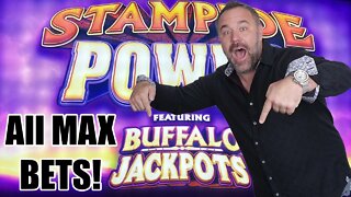 Viewer Request Video - Stampede Power featuring Buffalo Jackpots - All Max Bets