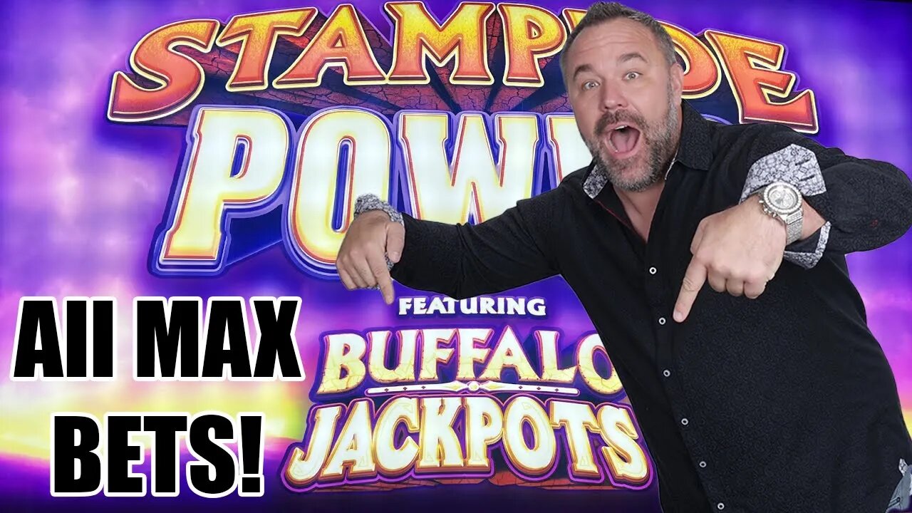 Viewer Request Video - Stampede Power featuring Buffalo Jackpots - All Max Bets