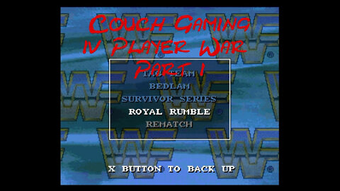 Couch Gaming 4 player WWF Raw part 1