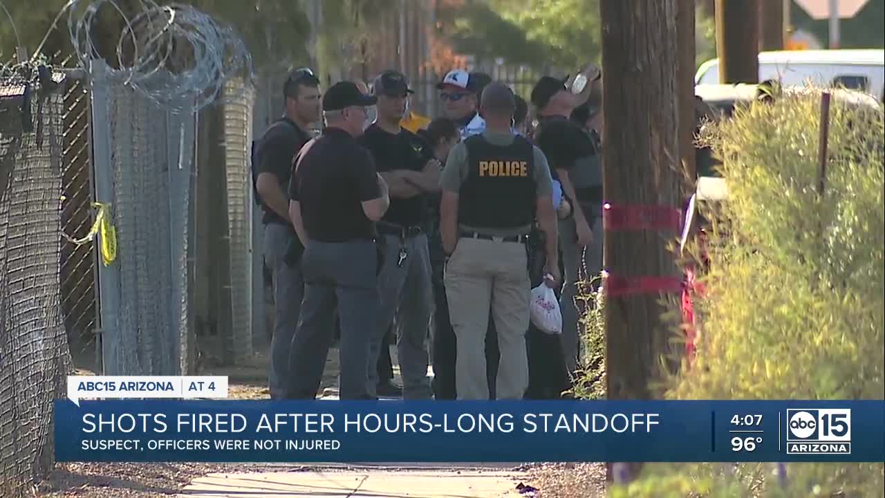 No one hurt after standoff leads to gunfire in Phoenix