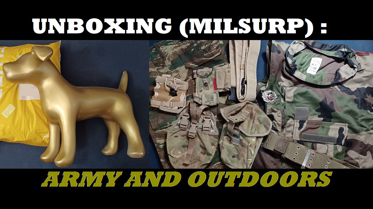 UNBOXING 177: Army and Outdoors. Pouches, Greek Lizard!, British, Austrian, belt + cover + jacket